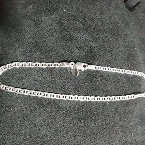 Sterling Silver 2mm Mariner Bracelet